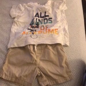 Mickey shirt with shorts